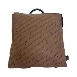 Fossil Parker Faux Leather Convertible‎ Backpack Purse Handbag in Brown